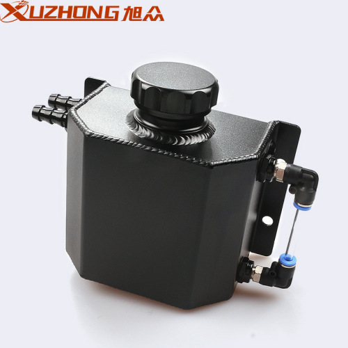 Car modification 1L/2L square breathable oil pot aluminum alloy exhaust gas recovery pot foreign trade modified overflow pot