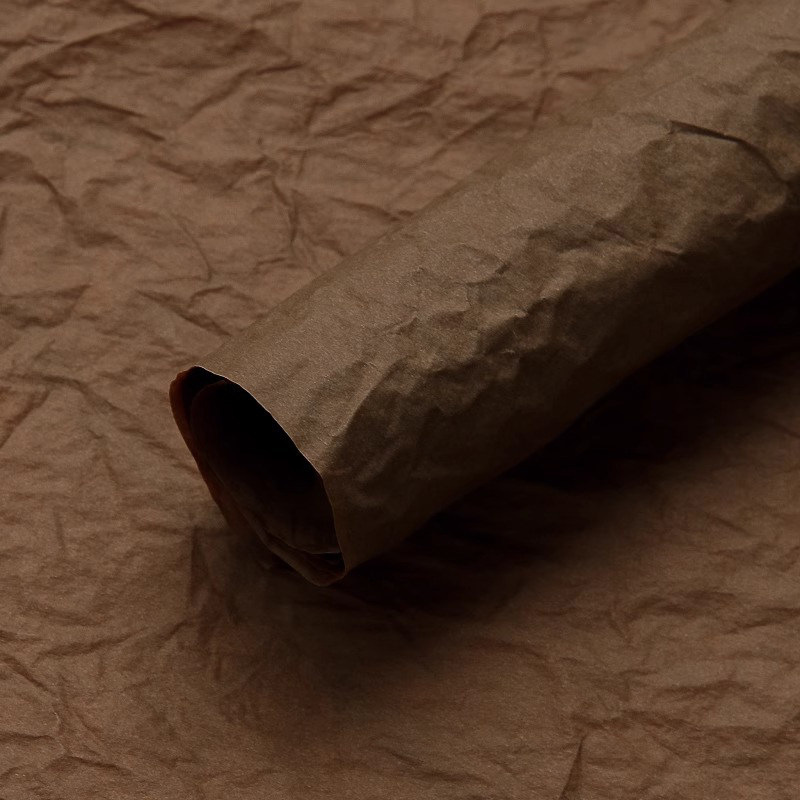 Papel de seda plisado al por mayor para floristerías, papel para envolver regalos florales, embalaje para ramos, material de papel natural hecho a mano, papel enrollado a mano.