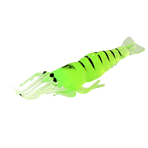 Factory Direct Sale Lure Simulation Shrimp Shallow Mouth Bait Hooked Shrimp Glow-in-the-Dark Fish Bait Cross-Border Hot Selling Bait 4cm Small Grass Shrimp