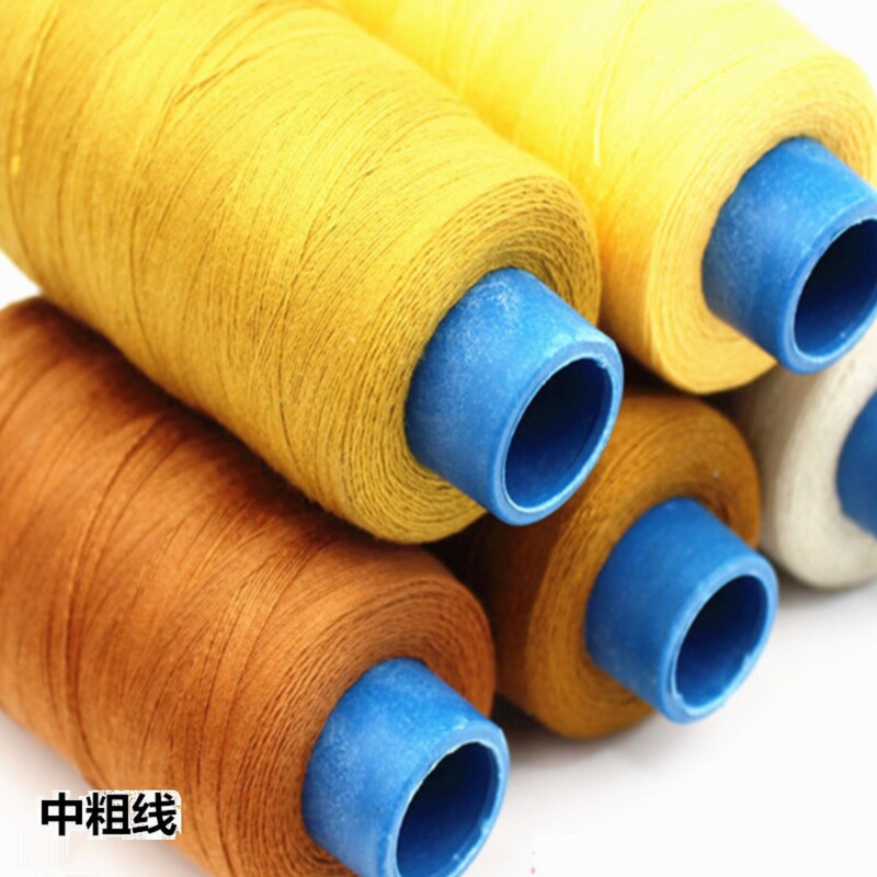 Jeans Thread 203 Strands Polyester Thread Hand-Sewn Canvas Technology Cloth Sewing Thread Black and White Ginger Sewing Machine Thick Thread Jeans Thread 203 Strands Polyester Thread Hand-Sewn Canvas Technology Cloth Sewing Thread Black and White Ginger Sewing Machine Thick Thread