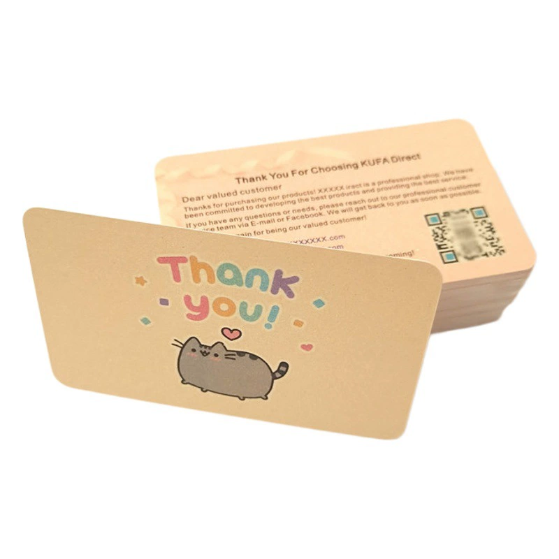 Бумага образец утолщения открытки трансграничный английский спасибо поздравительная открытка бумажная карточка печать перламутровый бумажный картон на заказ