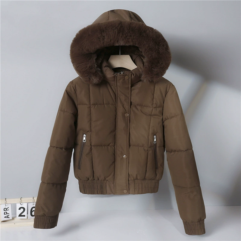 Short winter warm down jacket for students, Korean style
