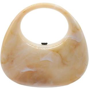 Cross-Border Trendy Niche Design Acrylic Goose Egg Bag 2024 New Marble Lady Style Banquet Bag Clutch Bag