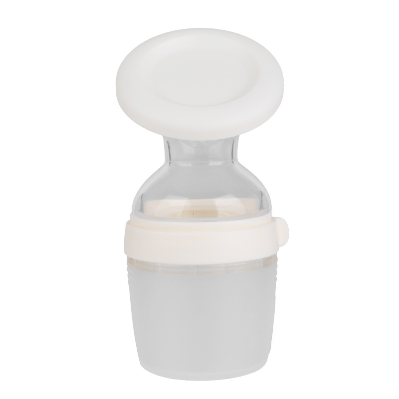 Sucador de leche de silicona completo, colector de leche, colector de leche manual para mujeres maternas, boca ancha grande con cubierta