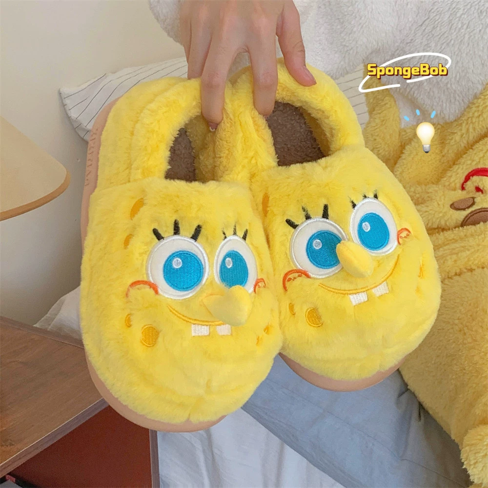 Осенне-зимние теплые пуховые тапочки из губчатого хлопка на флисовой подкладке, домашняя спальня, удобная мягкая подошва, женская обувь на Луне