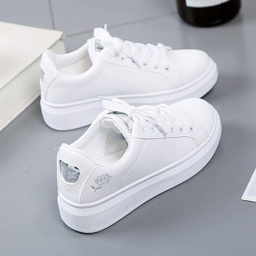 Korean Style Versatile Student Women's Flat Sneakers  Autumn Fashion Sports Shoes Low-Top White Sneakers Casual Shoes