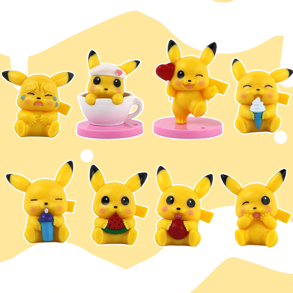 卡通动漫神奇宝 贝萌宠皮卡 丘口袋宠物精灵公仔娃娃机