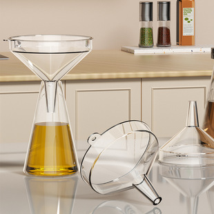 Funnel Household Kitchen Long Neck Plastic Large and Small Caliber Milk Powder Refueling Funnel Food Grade Wine Hanging