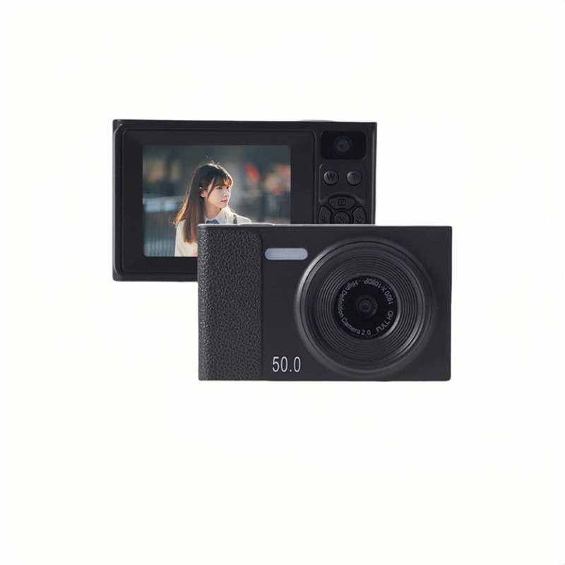 ソースメーカーの高精細デュアルカメラ CCD デジタルカメラアップロードビデオキャンパス学生手頃な価格のポータブルカードカメラ|undefined