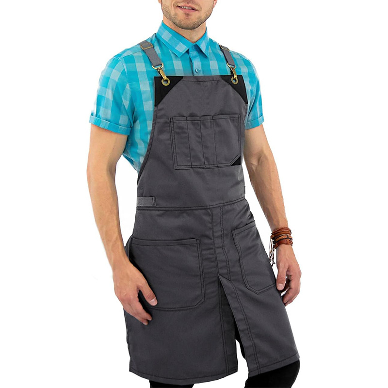 Transfronterizo Amazon lona delantal multi-bolsillo carpintería electricista jardinería café bar ropa de trabajo delantal al por mayor