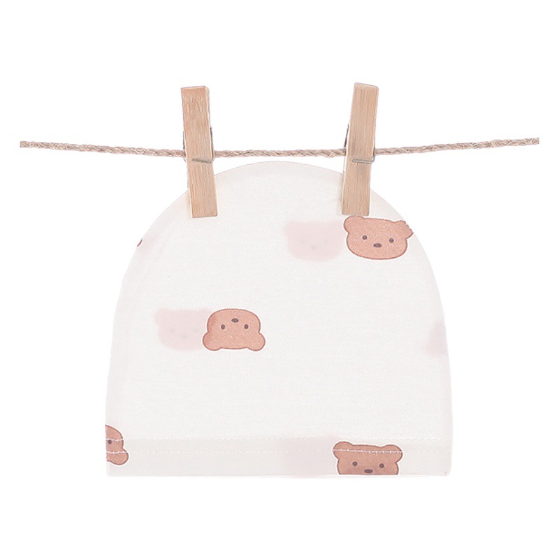 Bebé sombrero verano fino puro algodón neumático sombrero 0-3 meses de edad niños y niñas bebé sombrero recién nacido halógeno tapa de la puerta