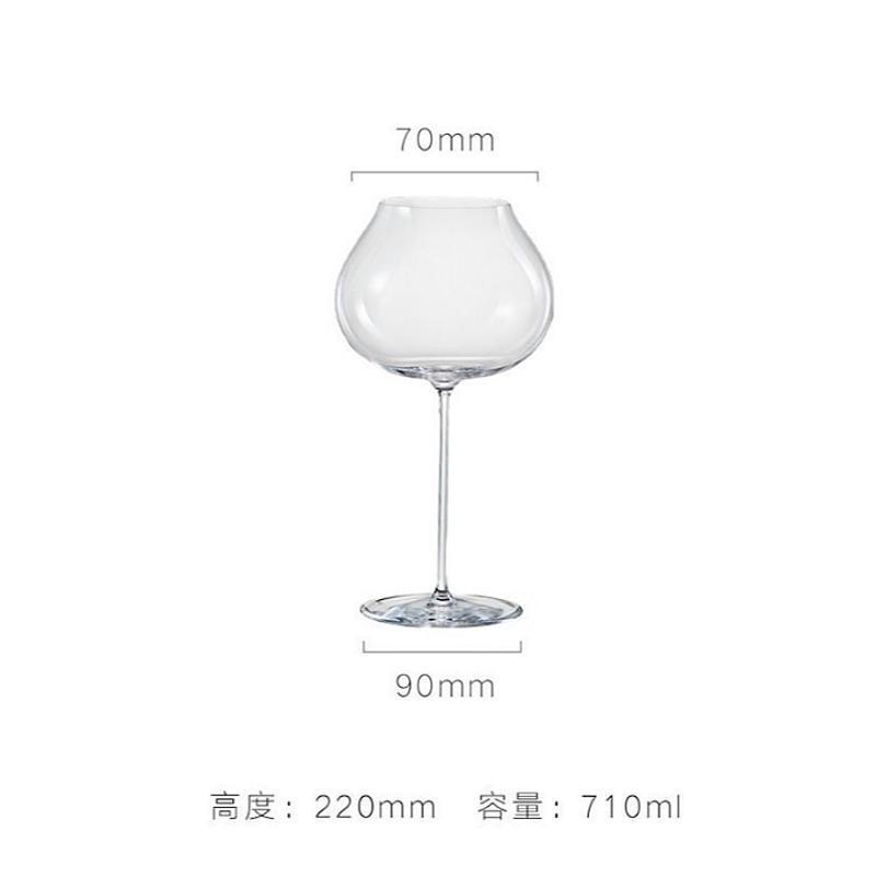 Tazas de vino de Bordeaux delgadas, tazas de olor, tazas de degustación de vino blanco europeas, tazas de pie alto