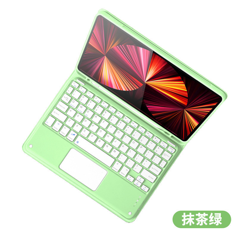 Suitable for iPad 10.2 Bluetooth keyboard case Pro11 touch keyboard 10.5 pen slot 9.7 leather case Air4 Suitable for iPad 10.2 Bluetooth keyboard case Pro11 touch keyboard 10.5 pen slot 9.7 leather case Air4