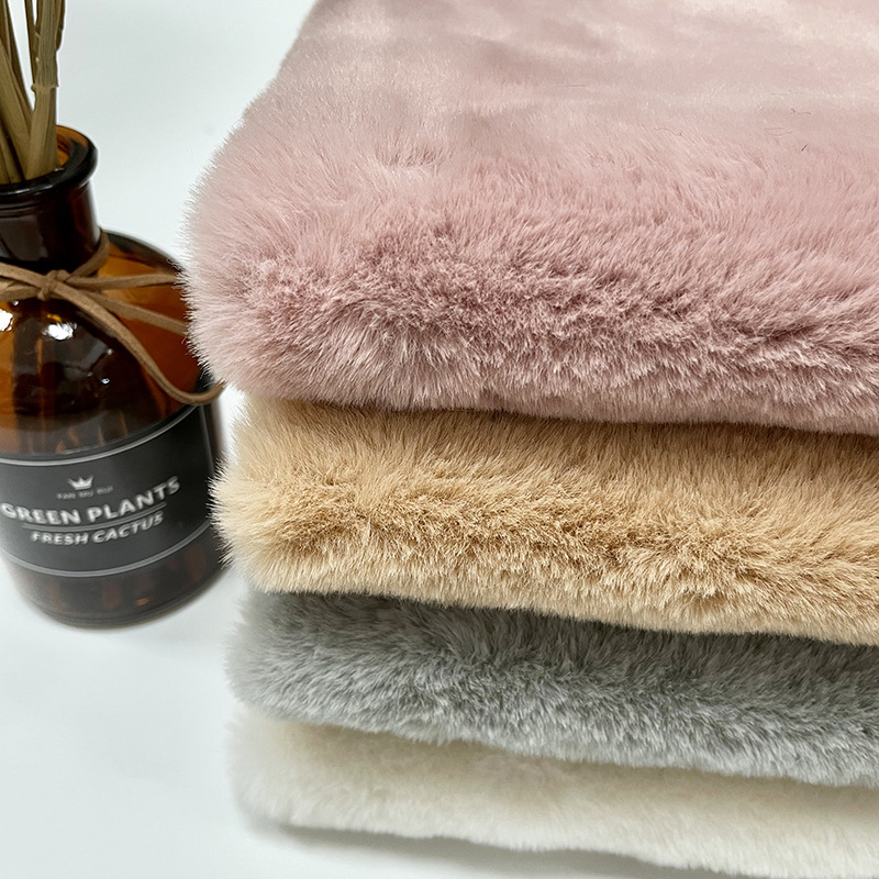 800克12毛高 大中小兔毛獭兔毛绒布料仿兔毛服装围脖装饰面料