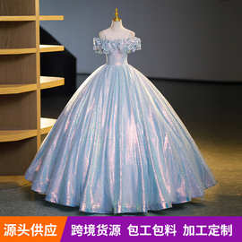 晚礼服2026夏季新款法式气质声乐艺考舞台独唱蓬蓬裙汇报演出主持