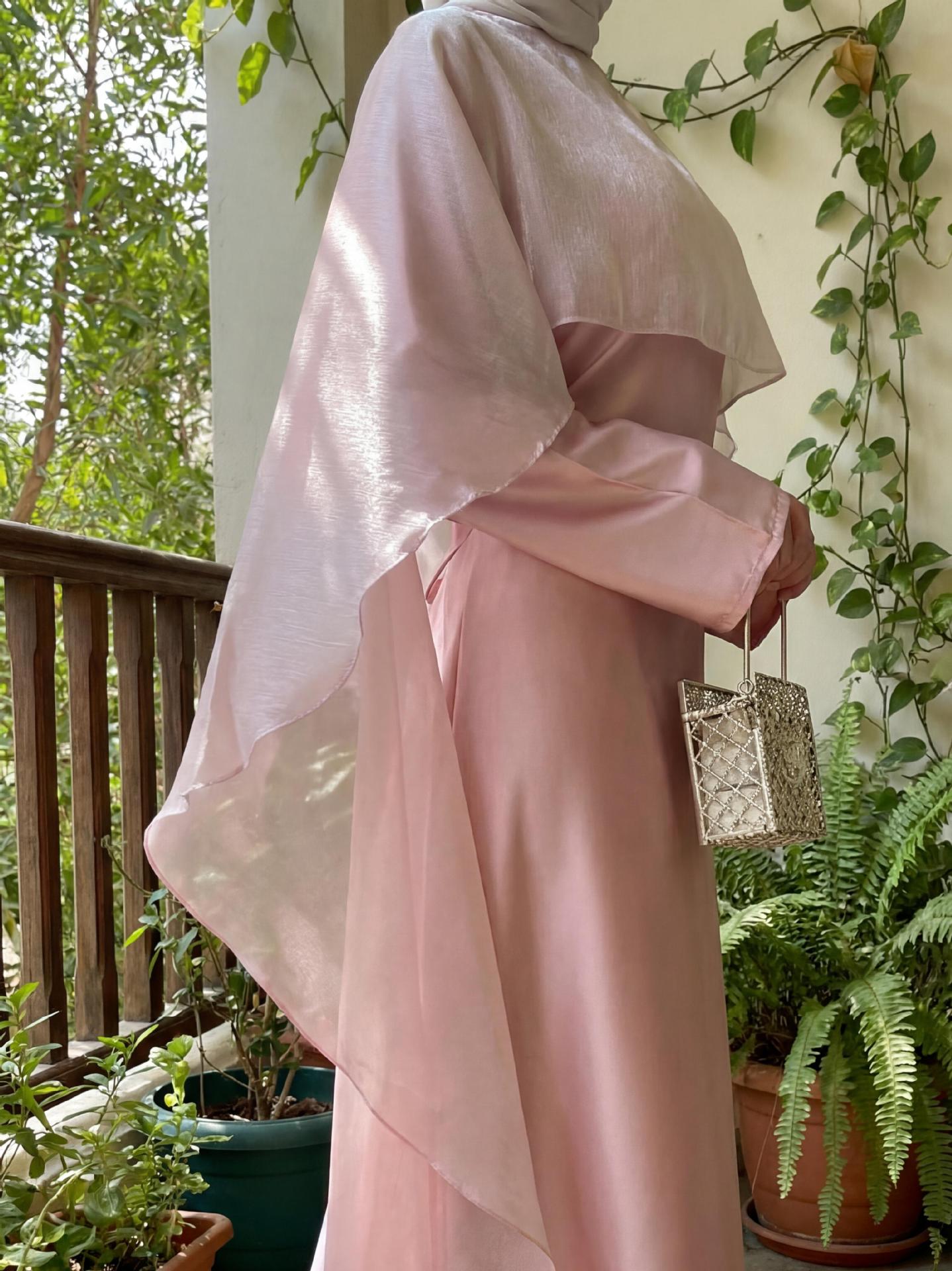 Elegant Long Sleeve Maxi Dress for Women Tie-Waist Casual Formal Muslim-Friendly Attire Elegant Modest Flowy_ecoleips.com