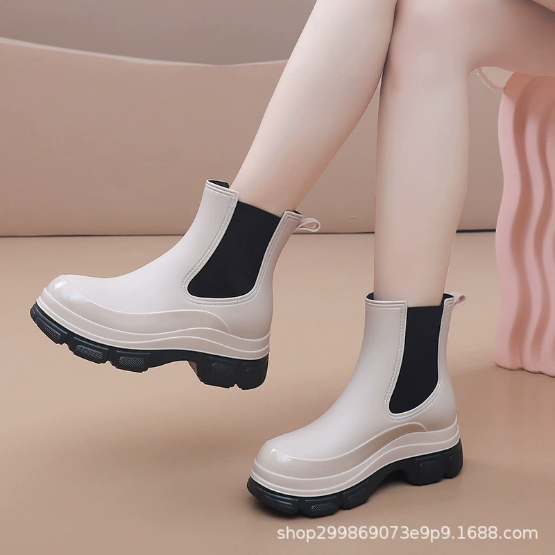 Экспортная мода дождевая обувь женская водонепроницаемая обувь Martin сапоги с толстой подошвой дождевые сапоги женские нескользящие водяные сапоги носить на улице