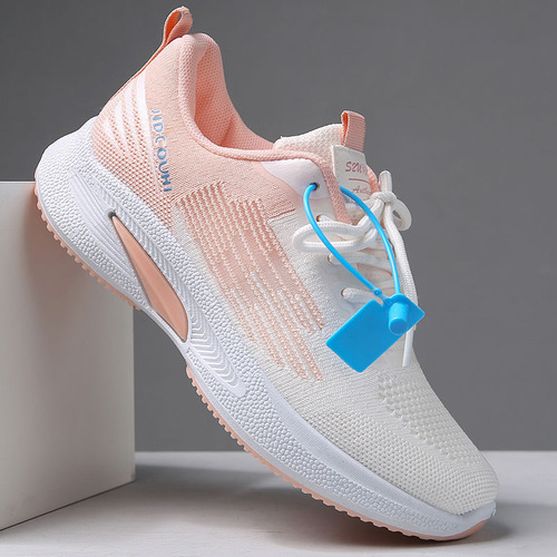2025 Women's Spring and Autumn Flyknit Casual Running Shoes Breathable Lightweight Durable Student Trendy Dropshipping