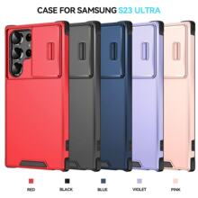 适用三星S23/S24/S25 Ultra 领航者镜头推盖保护盔甲二合一手机壳