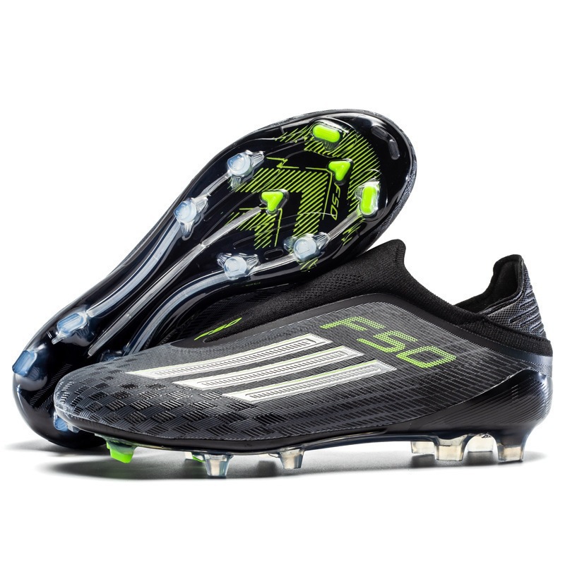 Zapatillas de Fútbol para Entrenamiento en Césped Tacos AG TF Tejido Volador Ligero para Césped Natural y Artificial