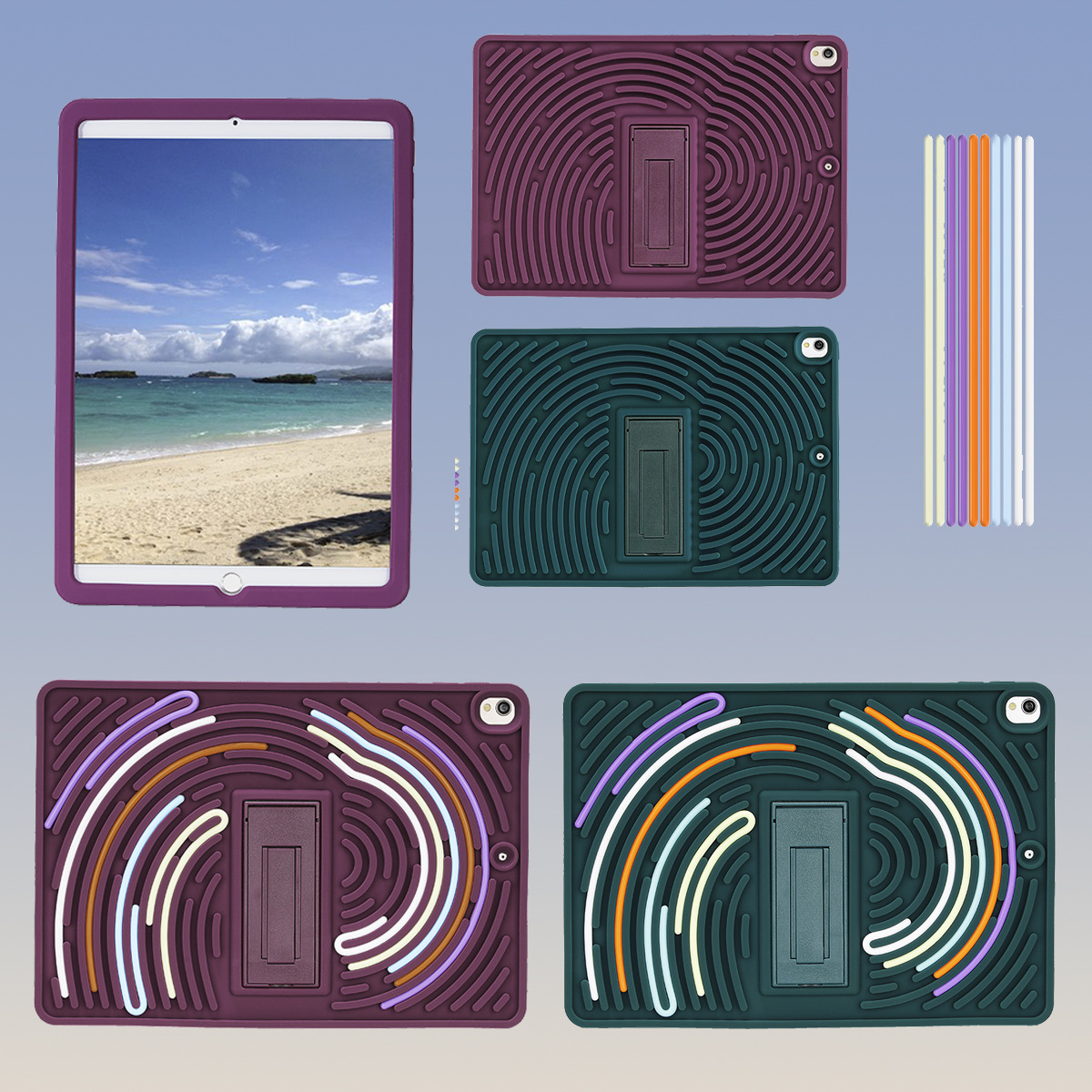 Fun Puzzle Suitable for iPad Air6 11inch Protective Case iPad Pro 11inch 2024 Silicone Tablet Case