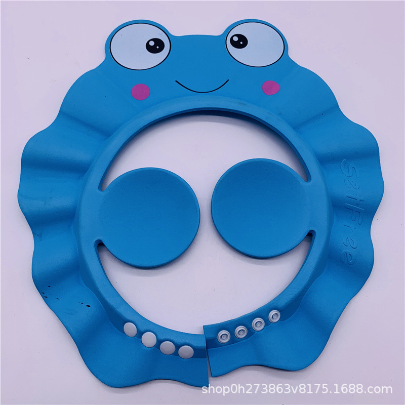 EVA宝宝洗头帽可调节儿童护耳洗头帽 婴幼儿洗发帽护耳浴帽