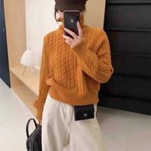 ���촿ɫ��Ŵ�黨��֯��ͷë��Ů��ɫ�����ﶬ�����ɴ�׶̿�����