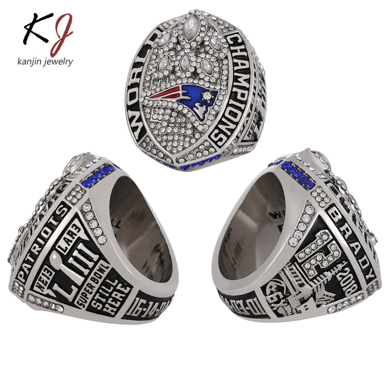 Nfl2018 Patriot Championship Ring New England Super Bowl Fan Collection Factory Direct Sales