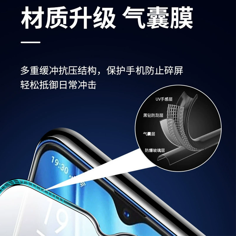 Совместимо с OPPO K12 подушечная мембрана закаленная мембрана противоскольжение бок Reno8 полноэкранный HD Reno6 мобильный защитная плёнка