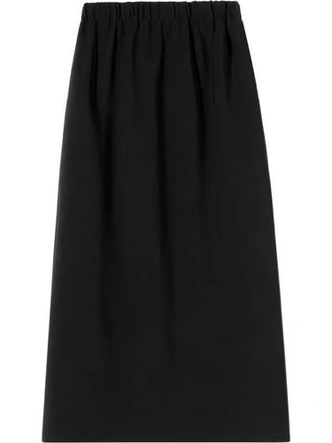 Black suit with side slit long dress, high-waisted, flattering, A-line mini dress, 2024 spring and autumn new arrival medium-length one-piece skirt