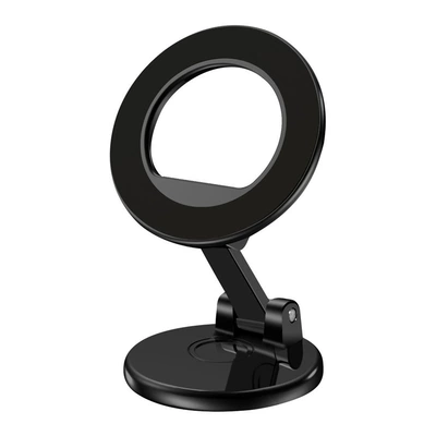 2025 Car Mobile Phone Holder Foldableing Magnetic Navigation Dashboard Car Strong Magnetic Center Console Rotating Holder (Car phone holder) - black-standard