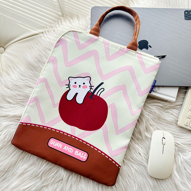 2026 New Model Printed Computer Bag with Bear Pattern, Portable and Convenient for Travel, Water-Resistant Document Bag for Commuting and Notebook 2026 New Model Printed Computer Bag with Bear Pattern, Portable and Convenient for Travel, Water-Resistant Document Bag for Commuting and Notebook