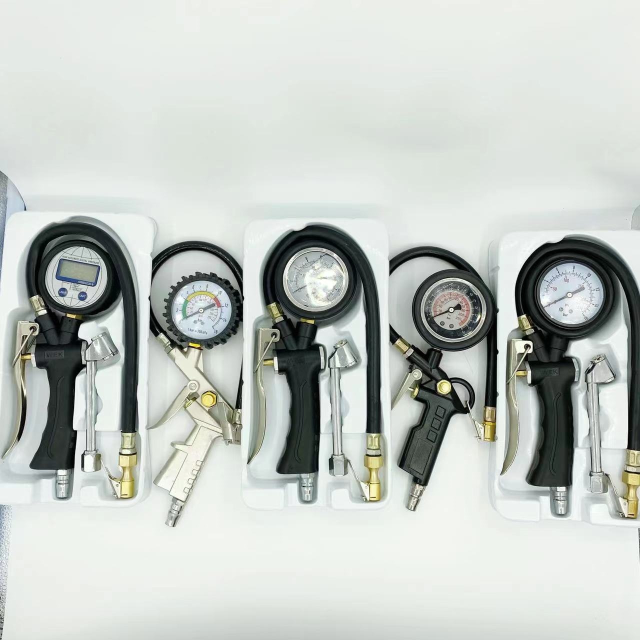 Air pressure gauge, tire pressure gauge with inflator, digital display car tire pressure monitor, inflator gun with digital display