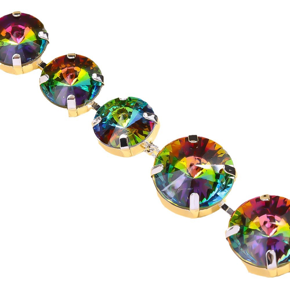 Europa y los Estados Unidos de nuevo conjunto de joyería redonda simple temperamento collar de diamante de moda pernos accesorios Joyería conjunto