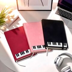 A6 ピアノノートブックノートブックビジネスノートポータブルピアノノートコンサートギフトセット学生賞品