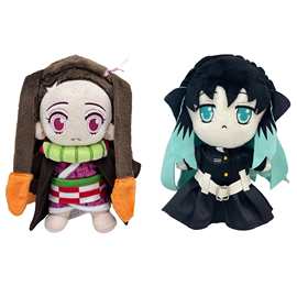 跨境 Demon Slayer Tokitou Muichiro Plush霞柱鬼灭之刃毛绒玩具