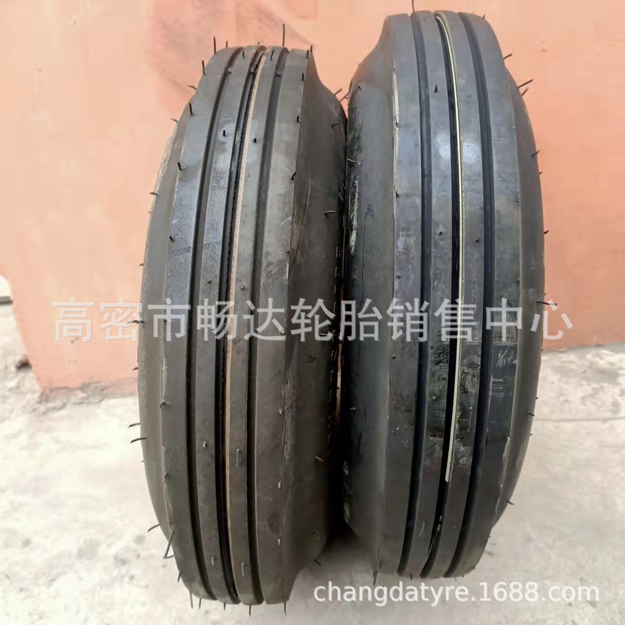 销售4.00-8导向轮轮胎 实心轮胎 收割机拖拉机导向4.00-8