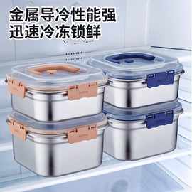 加厚方形保鲜盒带盖收纳盒密封防漏便当盒水果冰箱野餐保鲜盒