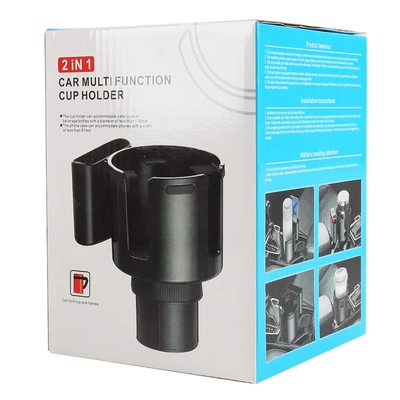 Car Cup Holder Extender Two-In-One: Car cup holder/beverage holder