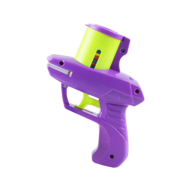 Carrot Frisbee Gun Seguridad Suave Pistola de catapulta para niños Pistola de disco volador Interacción entre padres e hijos en interiores Juguetes de descompresión educativos al por mayor