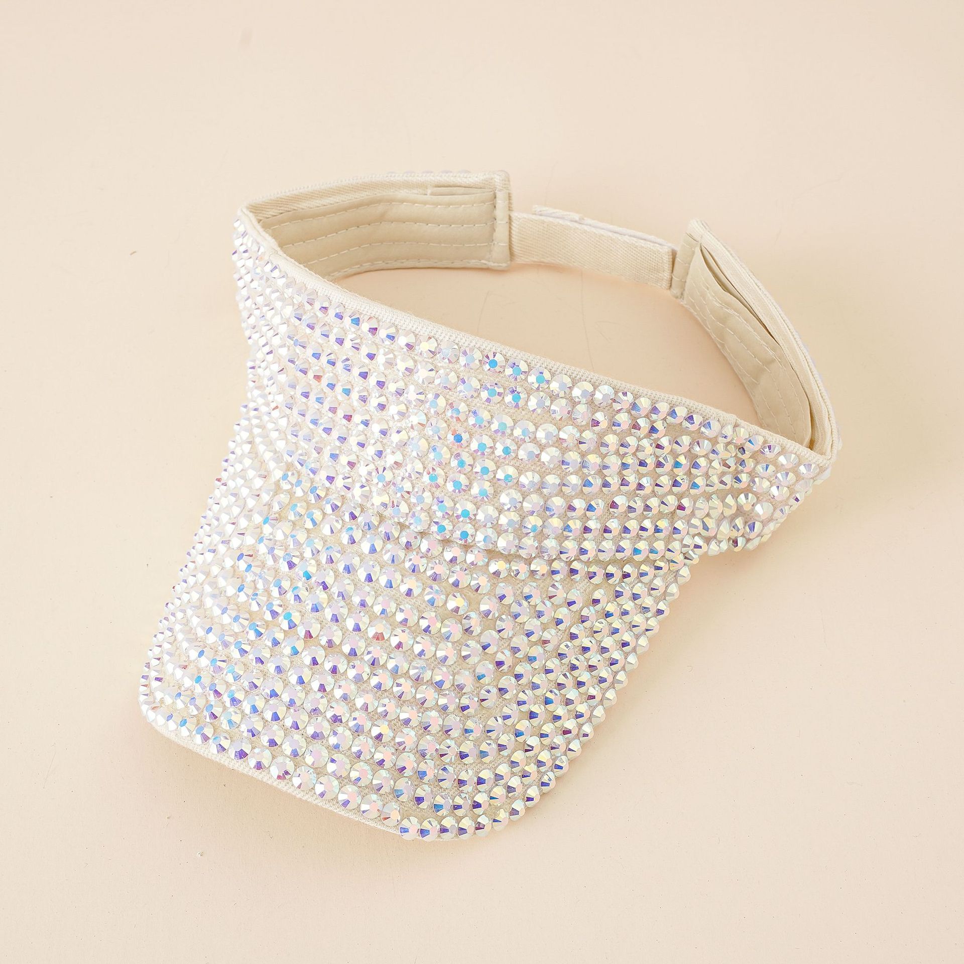 Nuevo sombrero de moda rhinestone de las mujeres sombrero de copa vacío casual a prueba de sol moda de verano diamante incrustado sombrero de lengua personalizada sombrero de copa vacío