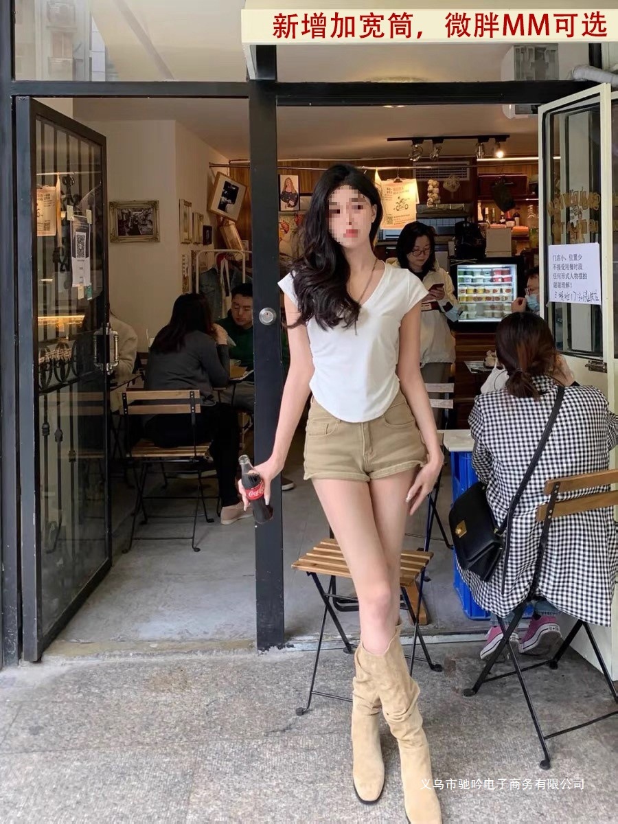 Inner Heightening Long Knight Boots for Women 2025 New Spring & Fall French Suede Women's Western Cowboy Boots