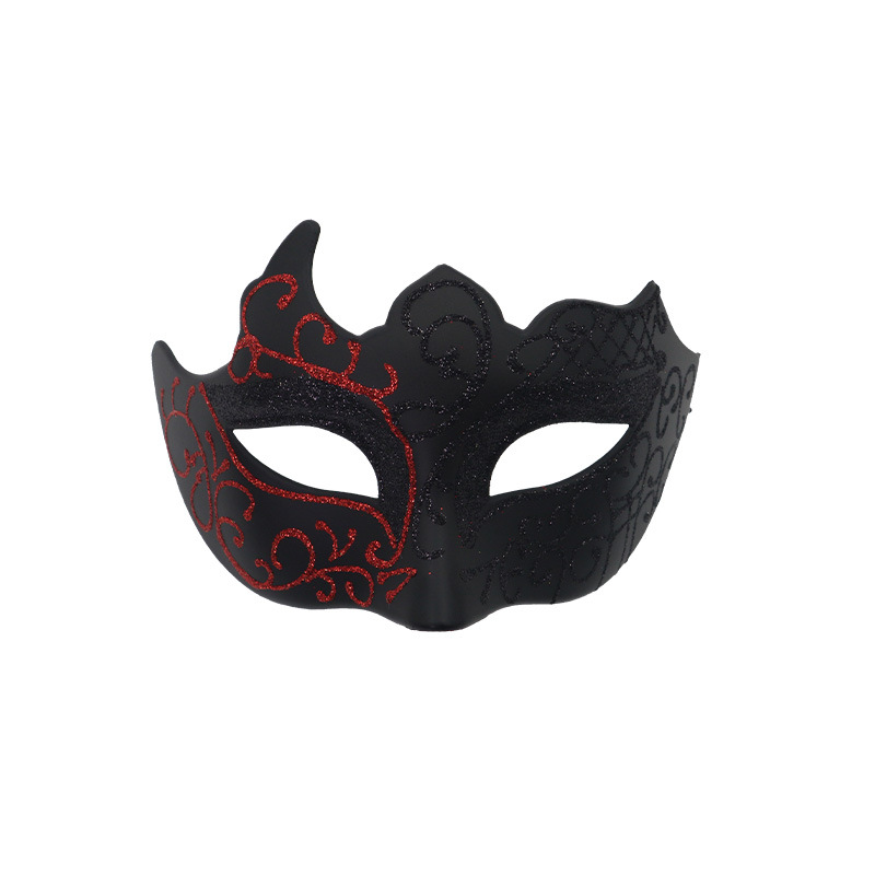 Tronos transfronterizos Amazon venta caliente máscara de fiesta de disfraces traje de moda pintura de media cara máscara de fiesta de carnaval