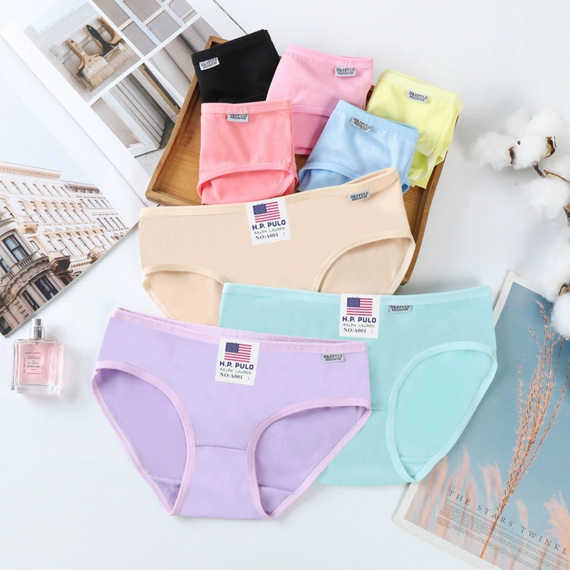 A001 женское нижнее белье женские студенты однотонные дышащие талии девушки сексуальные милые брюки трансграничная электронная коммерция оптом