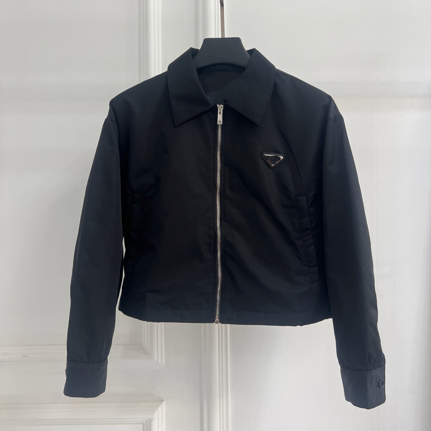 Prada Jacket Triangle Logo Black