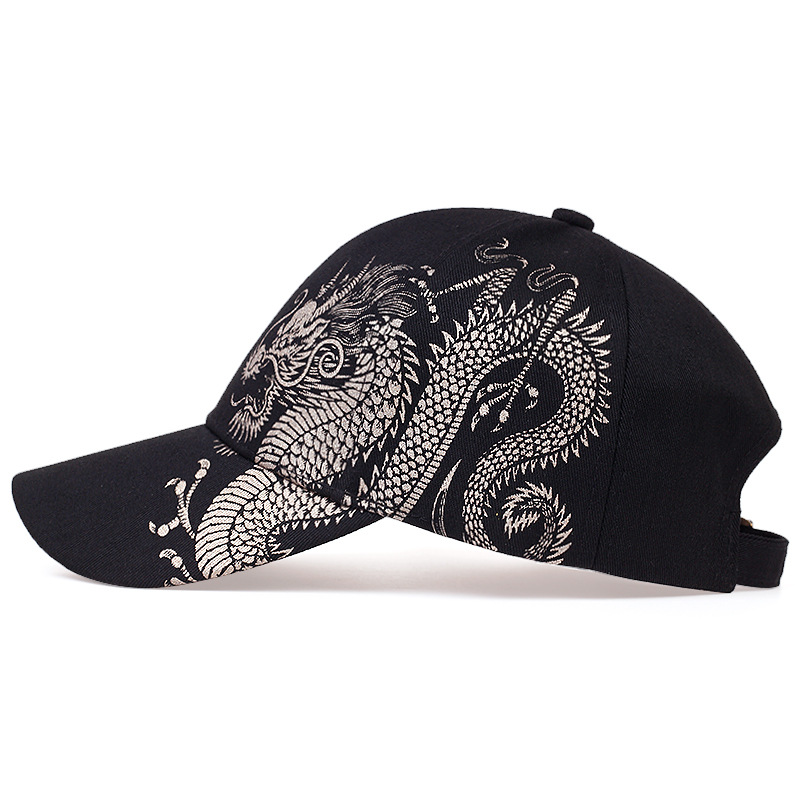 Unisex Casual Dragon Curved Eaves Baseball Cap display picture 2