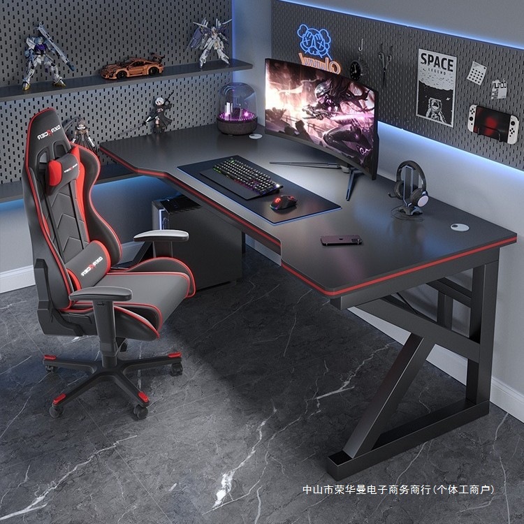 Computer Desk Desktop Home Bedroom E-Sports Table Table Rental House Office Desk Chair Workbench Student Writing Desk