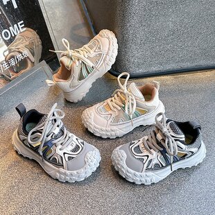 Children's Sports Sandals 2025 Spring and Autumn New Breathable Boys' Shoes Korean Style Girls' Trendy Brand Tire Bottom Torre Shoes