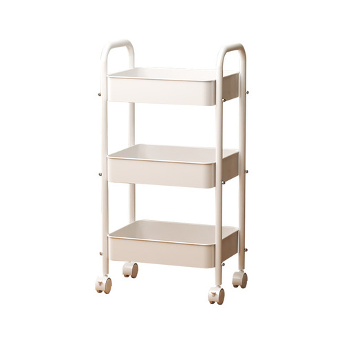 Small Cart Storage Shelf Multi-layer Floor Standing Home Bedroom Kitchen Baby Snacks Multi-functional Portable Bookshelf Organizer