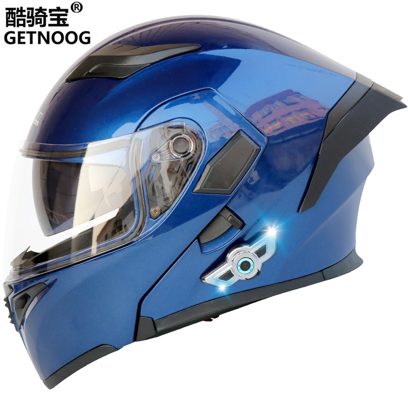 쿨 라이딩 보물 오토바이 블루투스 헬멧 공개 헬멧 꼬리가있는 전기 오토바이 헬멧 88 시간의 지구력